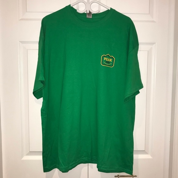 Men’s Green “Peak 2020” Cotton T-Shirt - Picture 1 of 5